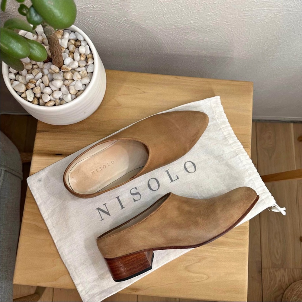 Nisolo Tan Leather Mules
